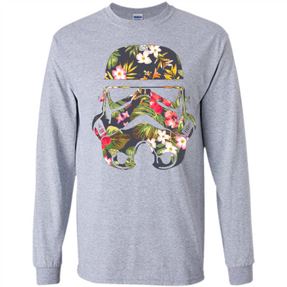 Tropical Stormtrooper Graphic T-Shirt Sport Grey