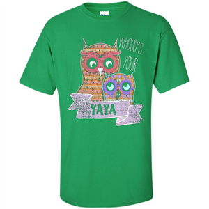 Grandma T-shirt Whooos Your YaYa