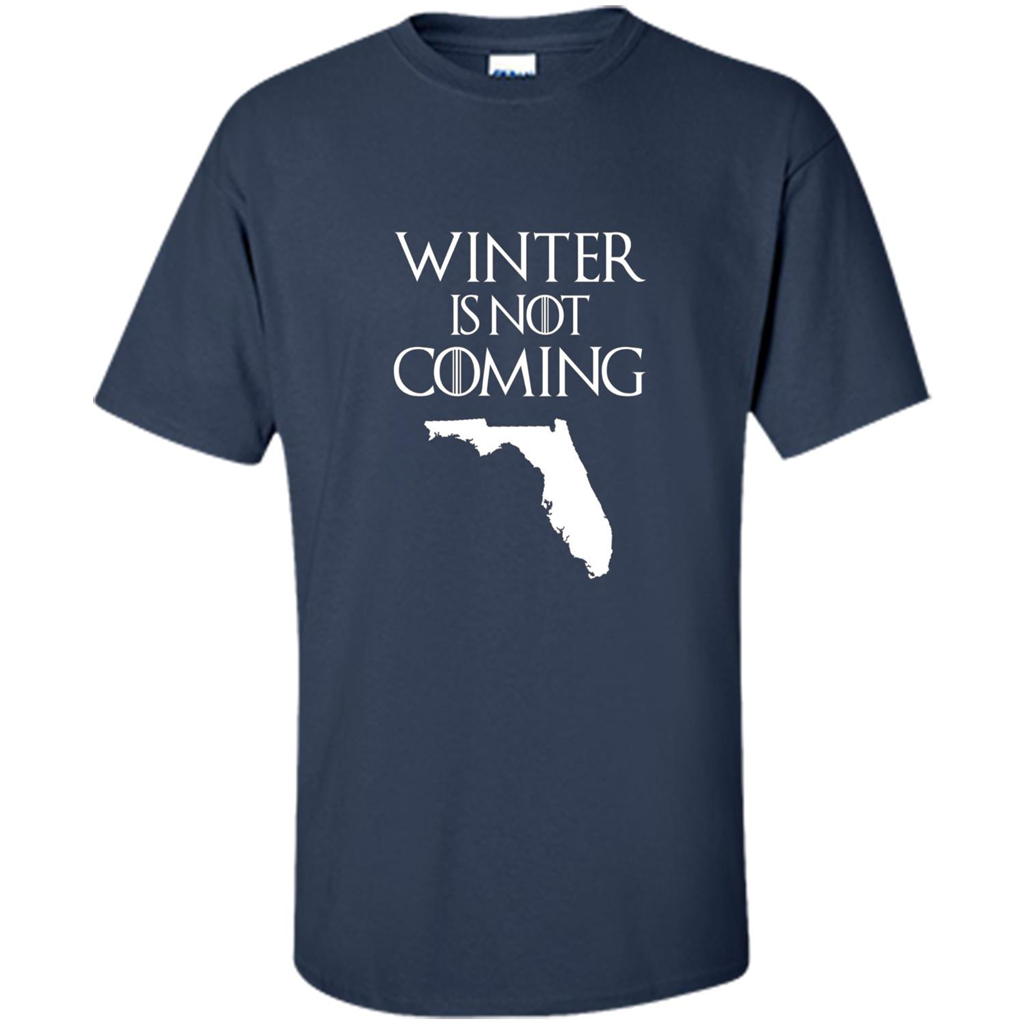 Florida Funny T shirt Winter Is Not Coming Navy