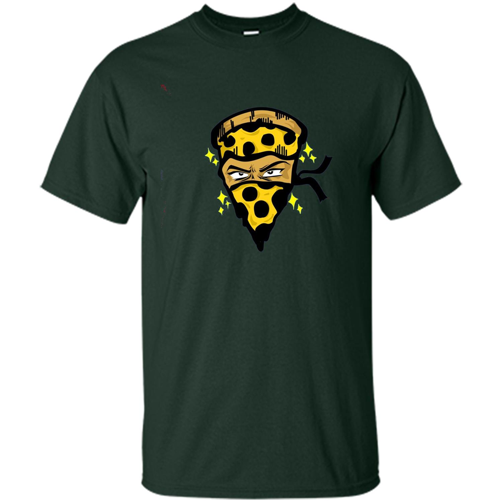 Pizza Warrior Funny Foodie Food Lover T-shirt Forest Green