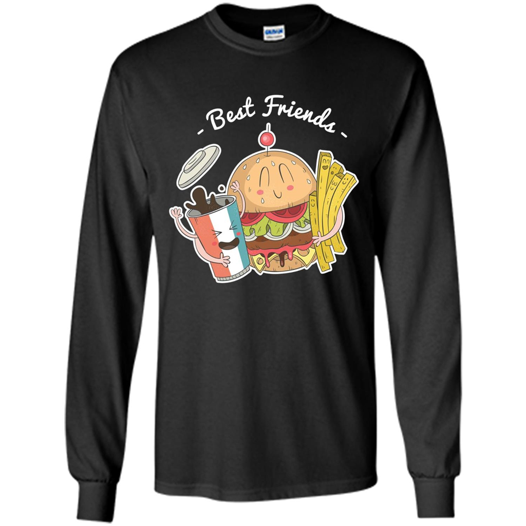 Burger Lover T-shirt Best Friends Delicious Black