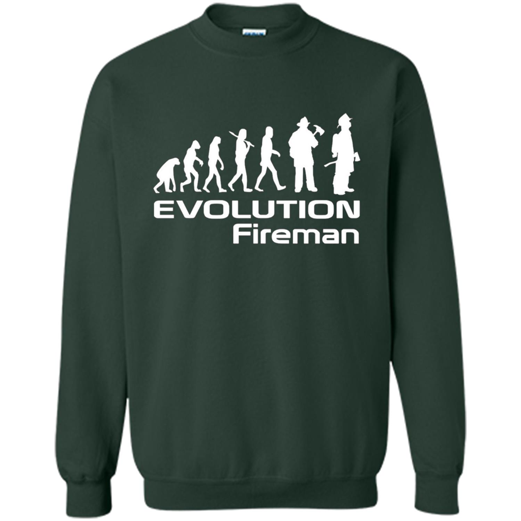 Firefighter T-shirt - Evolution Fireman T-shirt Forest Green