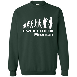 Firefighter T-shirt - Evolution Fireman T-shirt