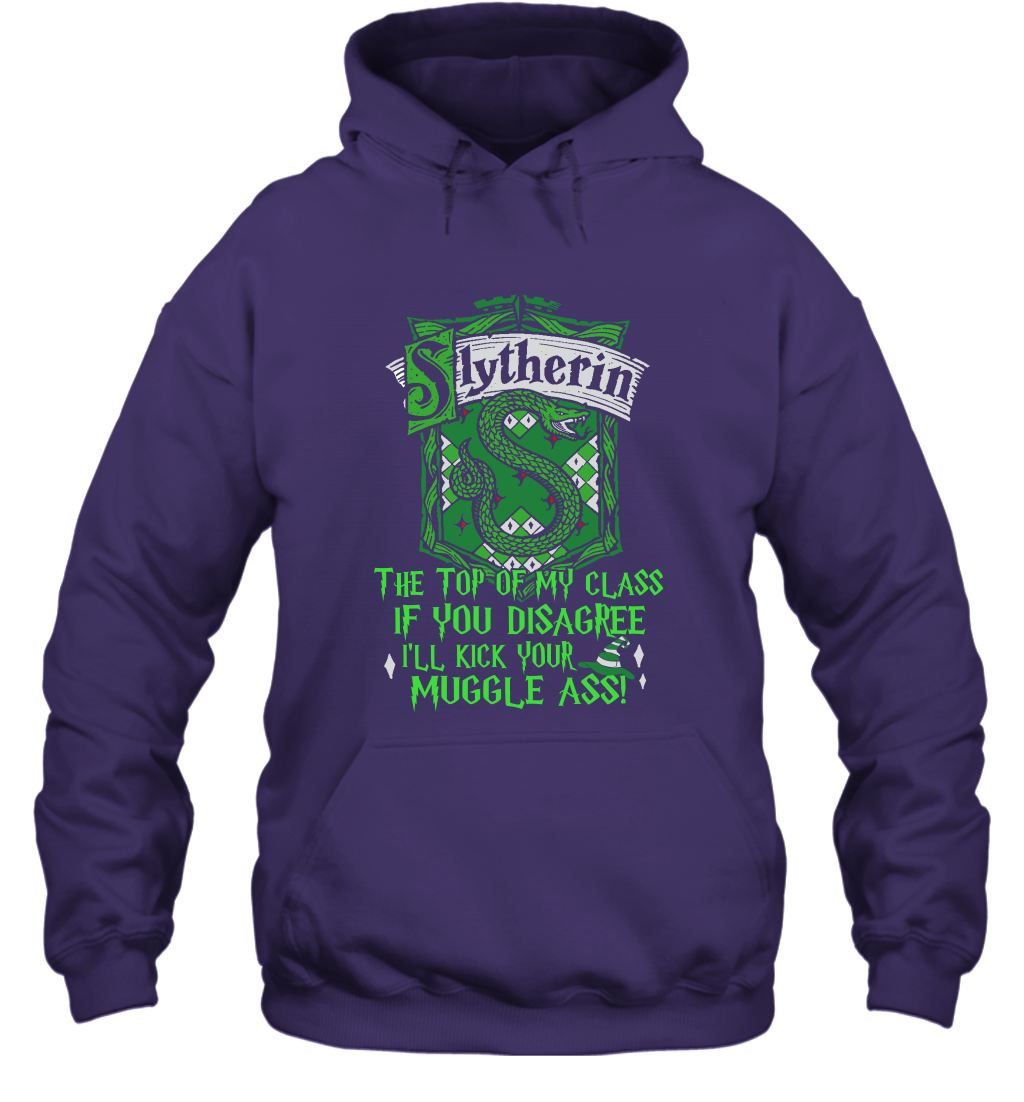 HP QUOTES SLYTHERIN Hoodie Hoodie Purple
