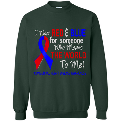 Congenital Heart Disease CHD T-Shirt Means The World To Me Forest Green