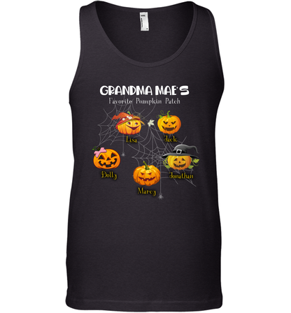 Grandma mae's favorite pumpkin patch Halloween Custom Tank Top Tank Top Black