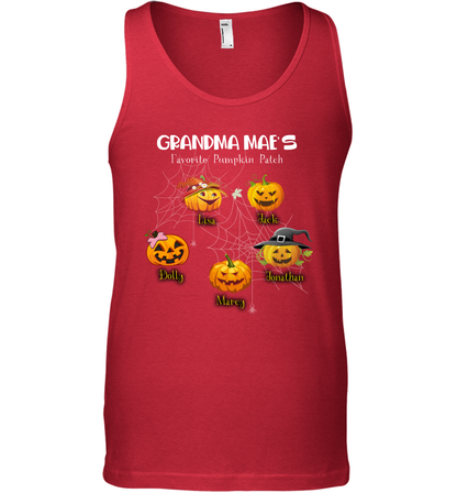 Grandma mae's favorite pumpkin patch Halloween Custom Tank Top Tank Top Red