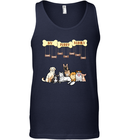 My Furry Family Tank Top Tank Top Navy