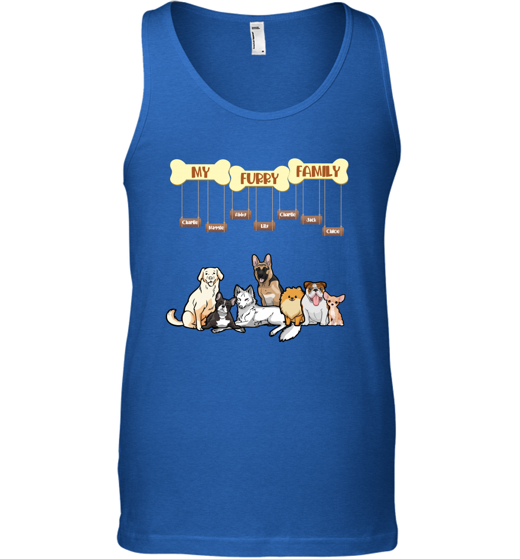 My Furry Family Tank Top Tank Top Royal