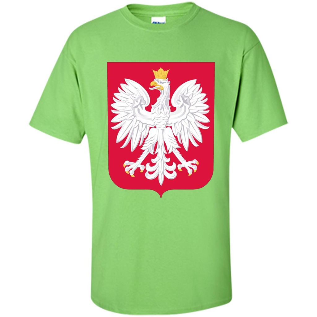 Polish Eagle T-shirt Polska Poland T-shirt Lime