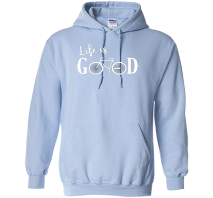 Life is Good Shirt Bicycle Shirt shirt Light Blue