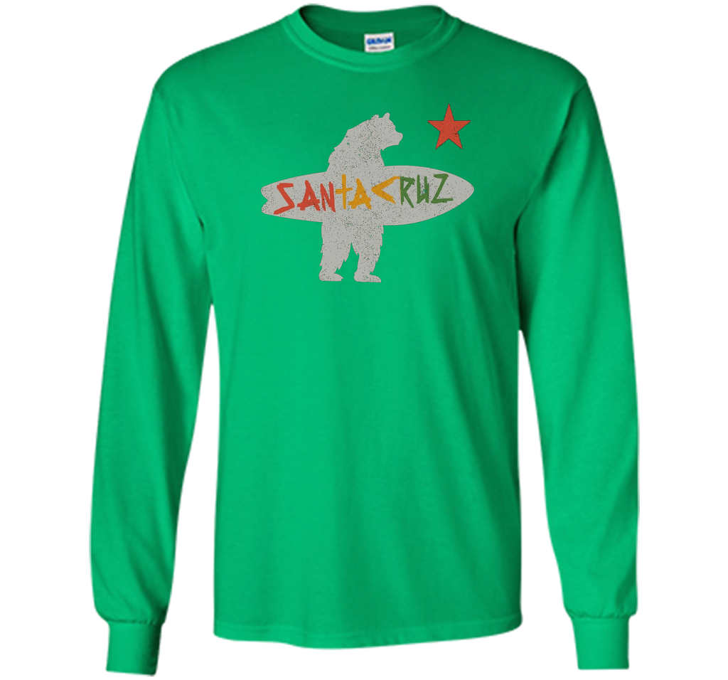 Santa Cruz Surf Bear Rockport Texas T-shirt Irish Green