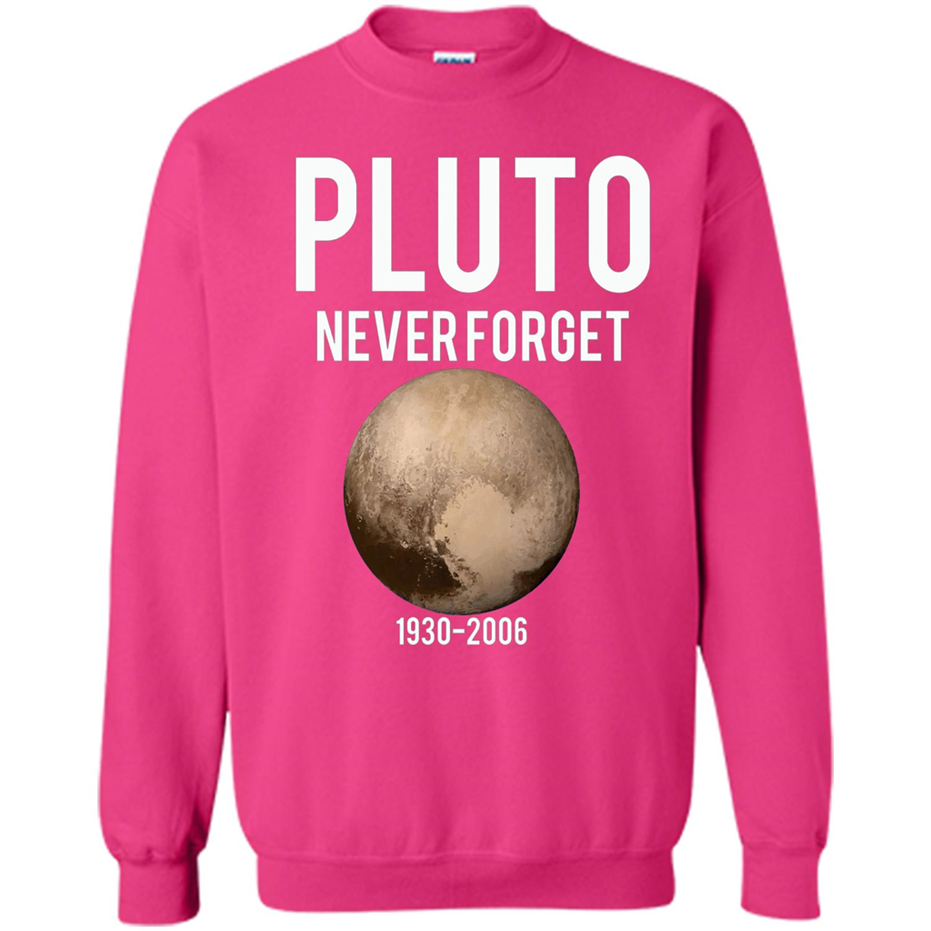 Funny Pluto Never Forget 1930-2006 T-shirt Heliconia