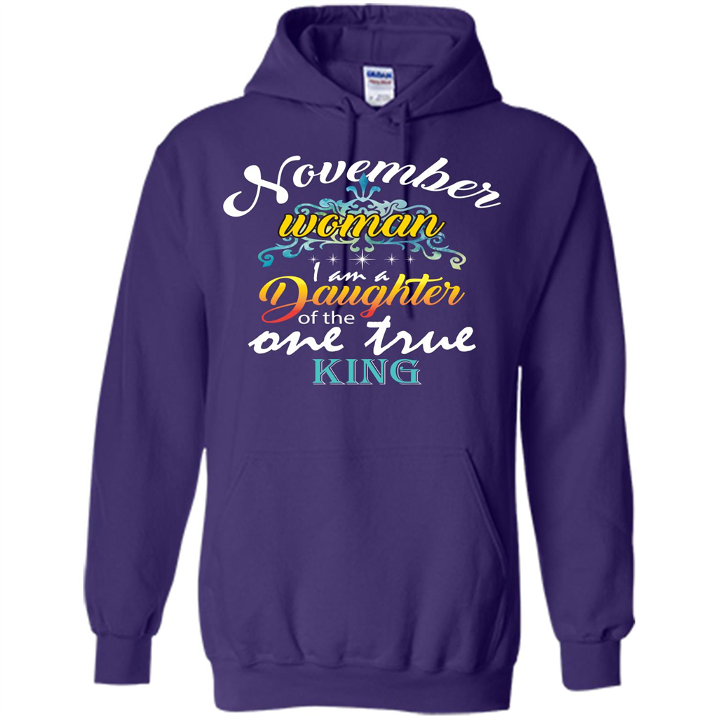 November Woman I Am A Daughter Of The One True King T-shirt Purple