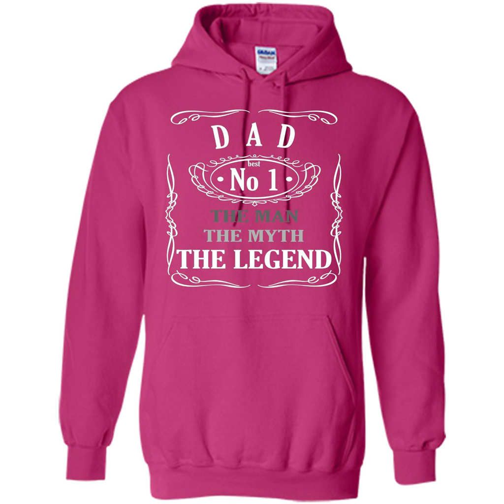 Fathers Day T-shirt Dad No.1 The Man The Myth The Legend Heliconia
