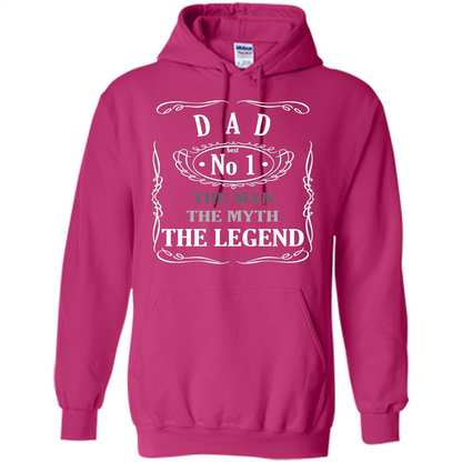 Fathers Day T-shirt Dad No.1 The Man The Myth The Legend Heliconia