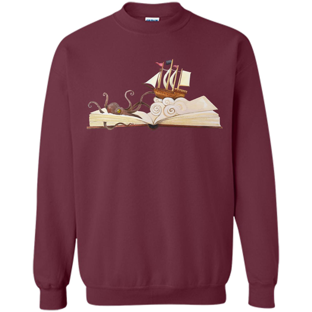 Book Reader T-shirt Love To Read Book Maroon
