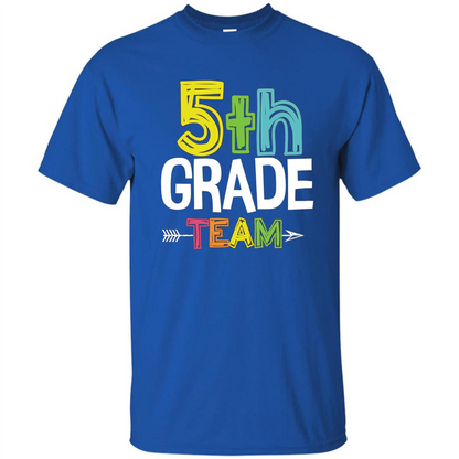 Back To School T-shirt Team Fifth Grade Teacher Royal