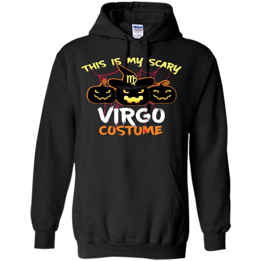Halloween T-shirt This Is My Scary Virgo Costume T-shirt Black