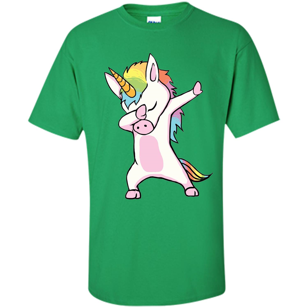 Dab Dance T-shirtUnicorn Cute Dabbing Irish Green