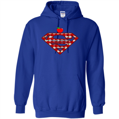 Super Superhero Teacher T-shirt School Day T-shirt Royal