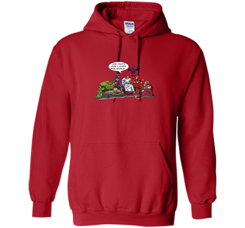 That's How I Saved The World T-shirt Red