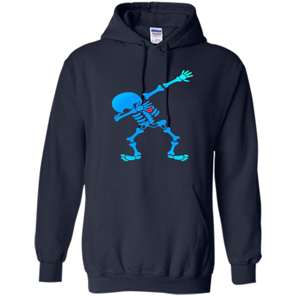 Dabbing Skeleton Halloween 2017 T-shirt Navy