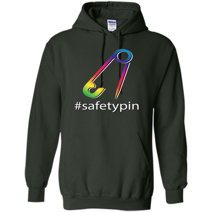 Safety Pin Campaign Against Violence T-Shirt Forest Green