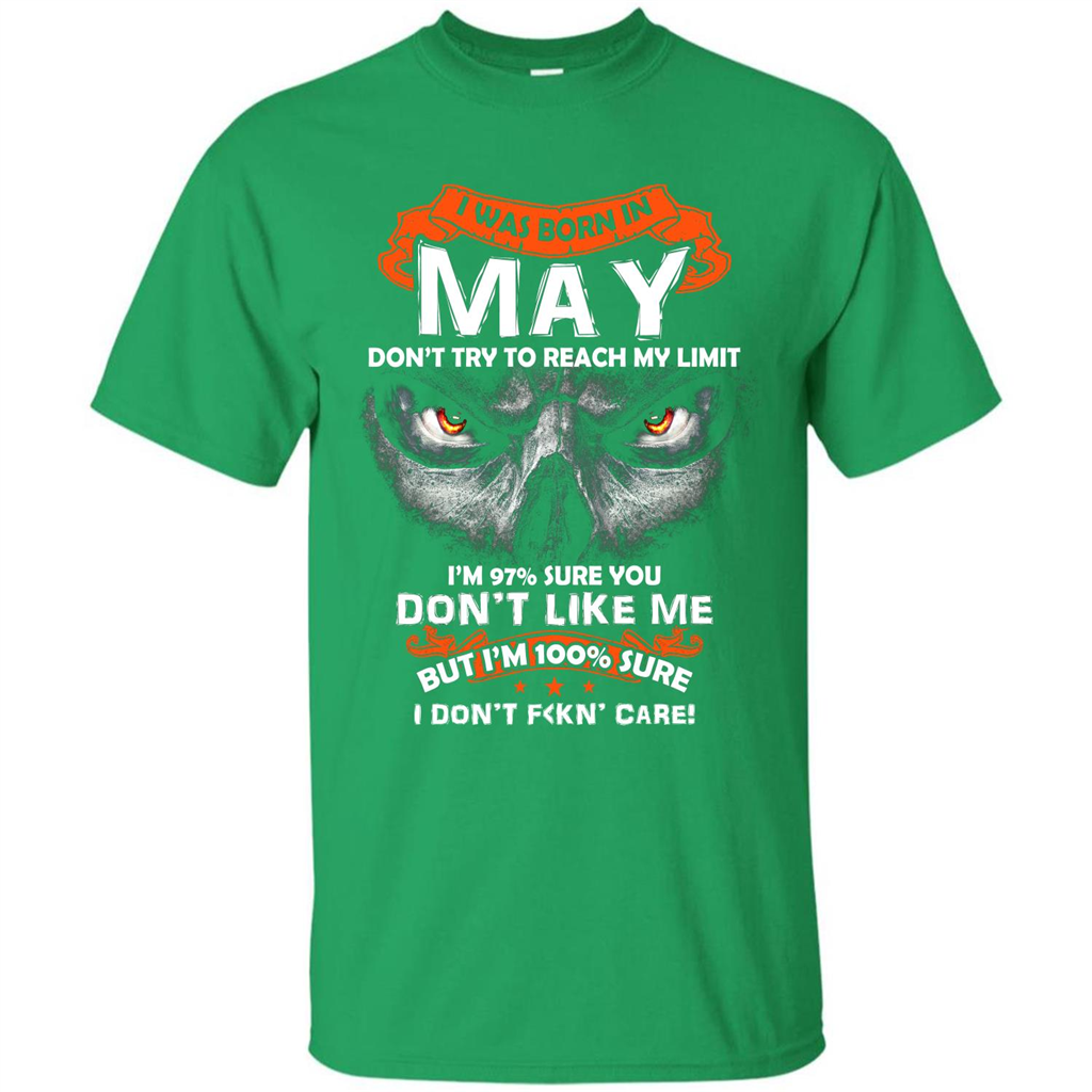 May T-shirt I Was Born In May T-shirt Irish Green