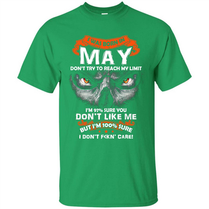 May T-shirt I Was Born In May T-shirt Irish Green