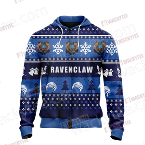 Harry Potter - Ravenclaw  House New Version Unisex Zip Up Hoodie