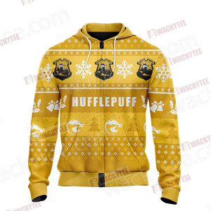 Harry Potter - Hufflepuff House New Version Unisex Zip Up Hoodie