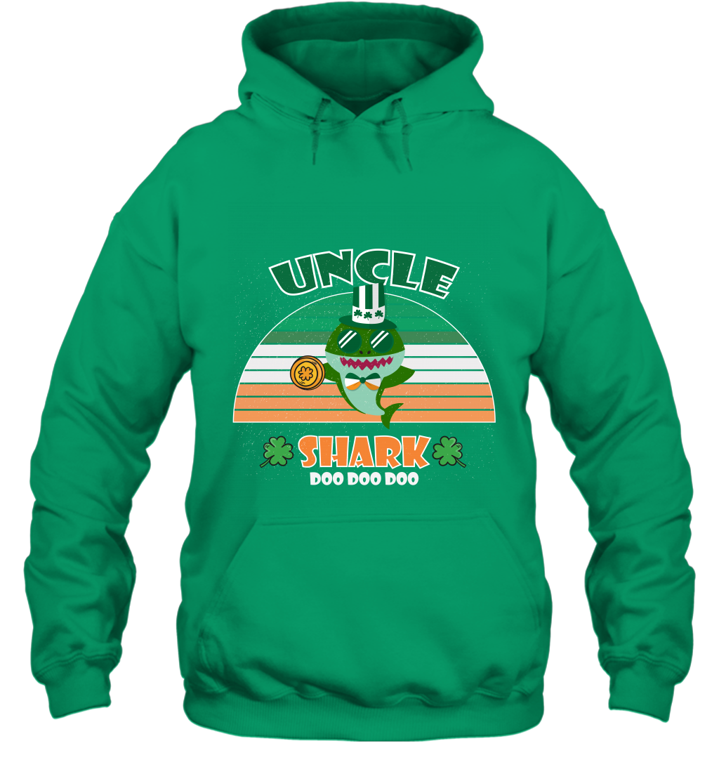 Irish Uncle Shark Saint Patricks Day Family Shirt Hoodie Irish