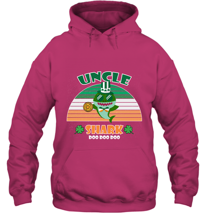 Irish Uncle Shark Saint Patricks Day Family Shirt Hoodie Heliconia
