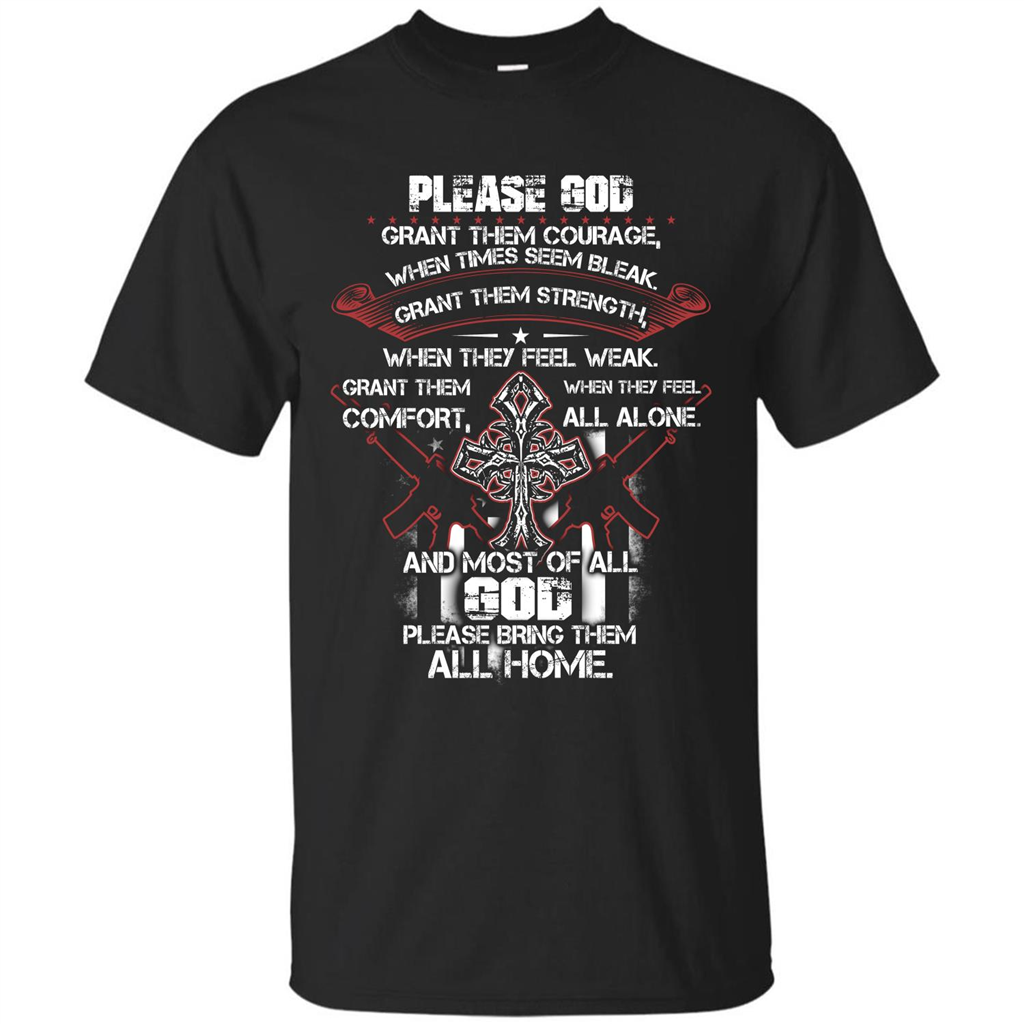 God Bless Our Soldier T-shirt Black
