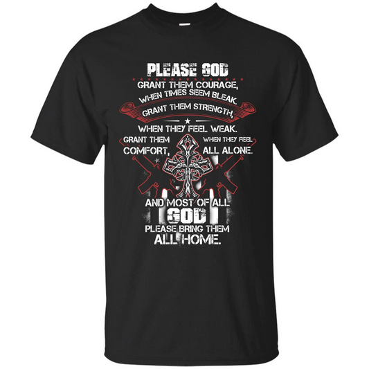 God Bless Our Soldier T-shirt Black