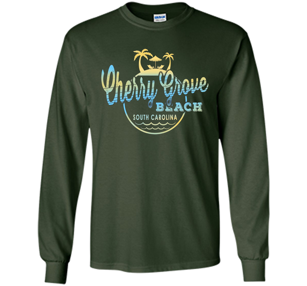 cherry grove South Carolina beach tshirt t-shirt Forest Green