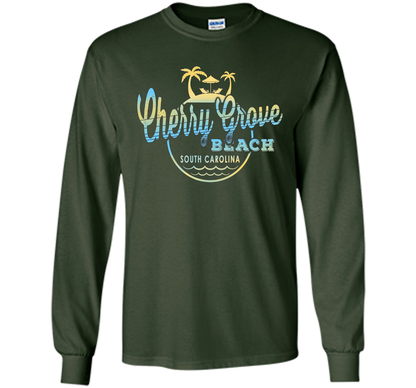 cherry grove South Carolina beach tshirt t-shirt Forest Green