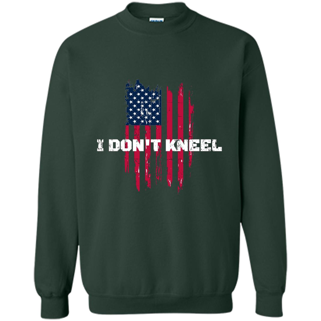 Military T-shirt I Don't Kneel T-shirt Forest Green