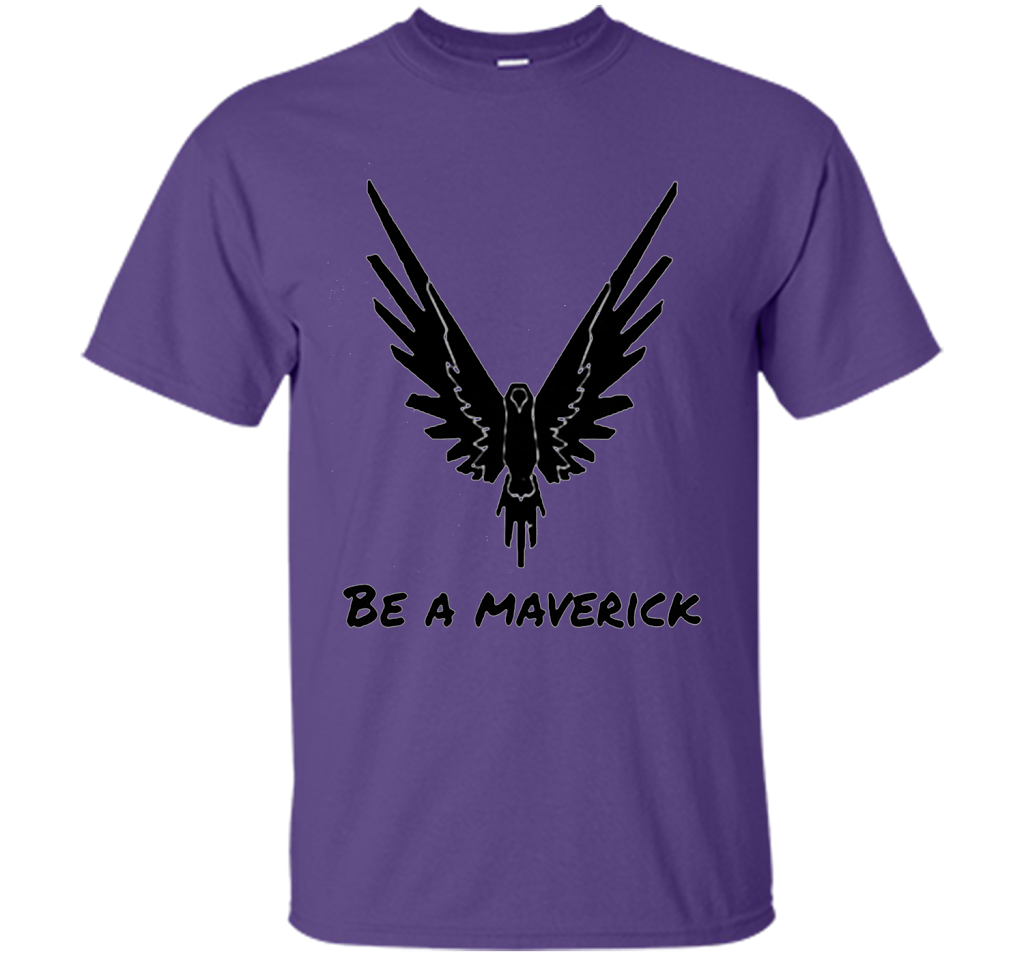 Vibrant T-Shirt Be A Maverick T-shirt Purple