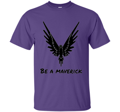 Vibrant T-Shirt Be A Maverick T-shirt Purple