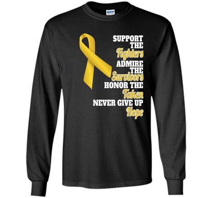 Cancer Awareness T-shirt Support Childhood Cancer Awareness Black