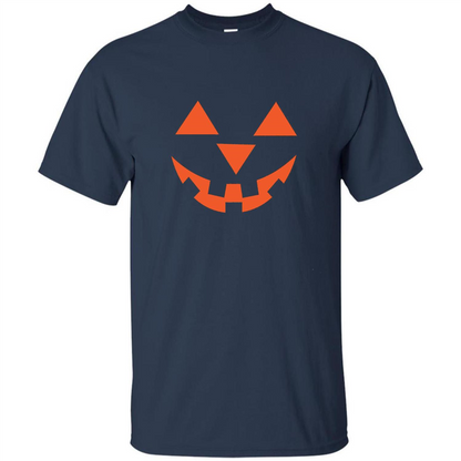 Pumpkin Head Jack O' Lantern Smiling Face Halloween T-shirt