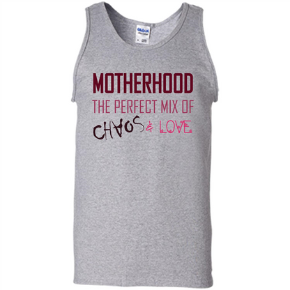 Motherhood T-shirt The Perfect Mix Of Chaos And Love Sport Grey