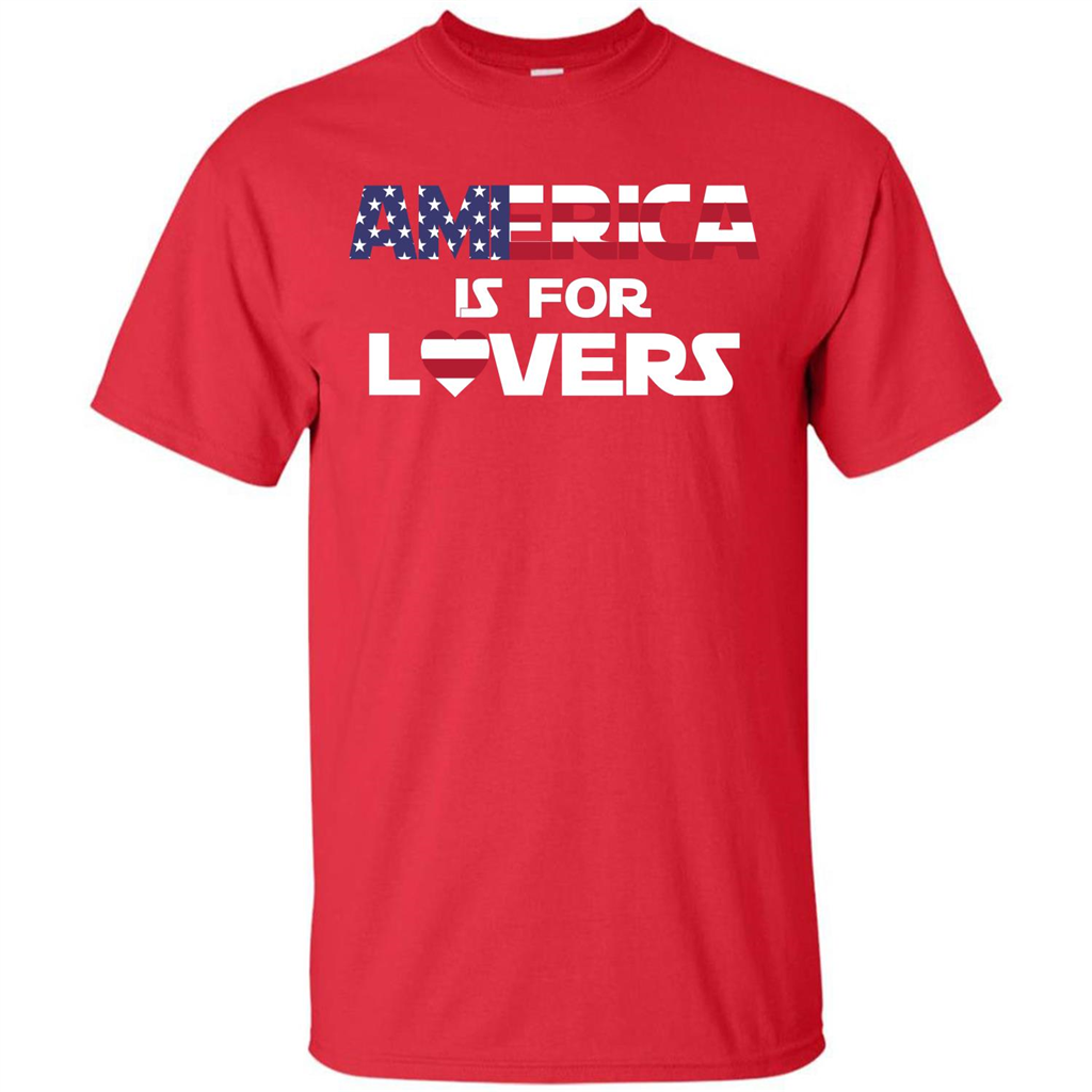 America Is For Lovers T-shirt Red