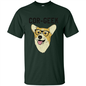 Cor-Geek Funny Corgi Nerd T-shirt