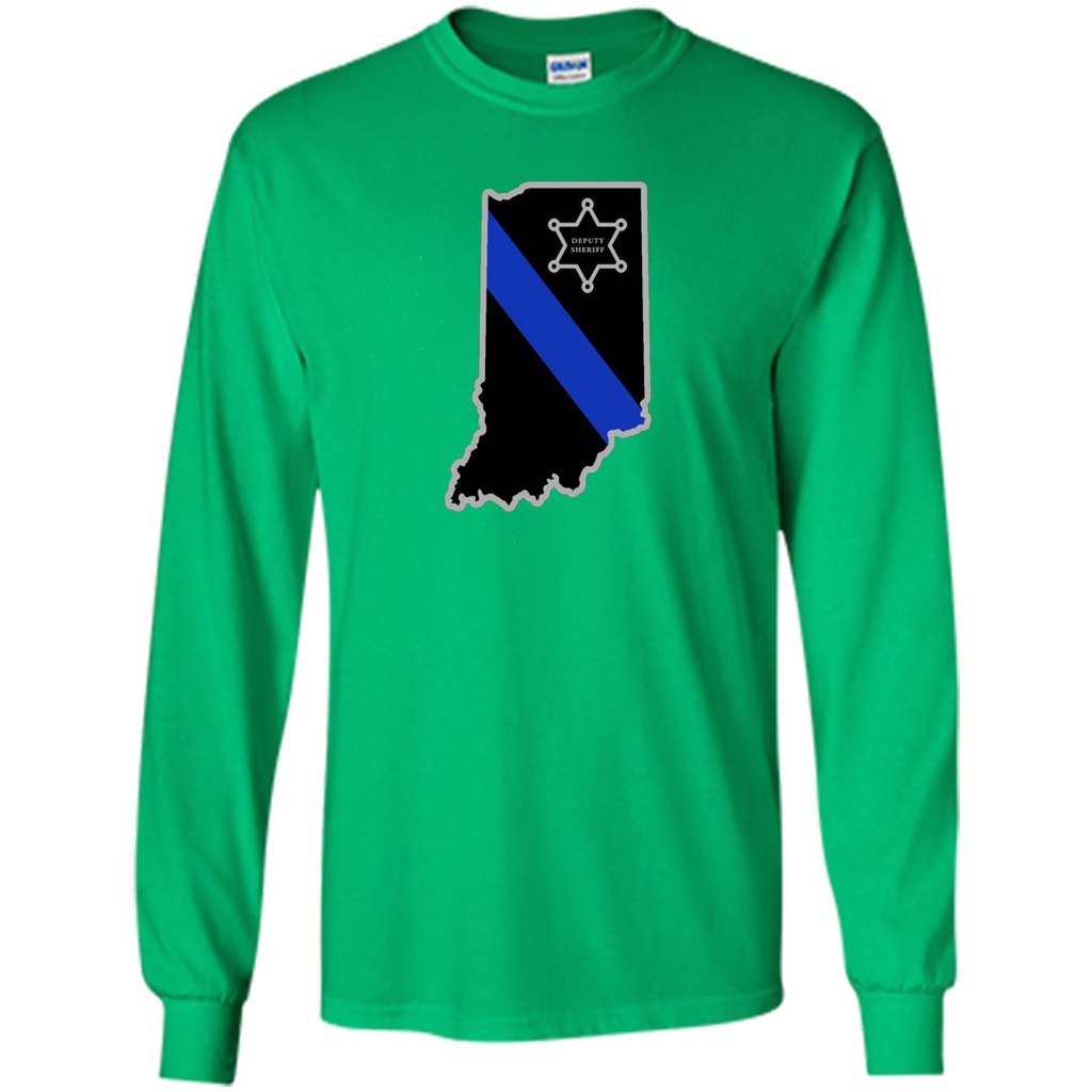 Indiana Sheriff Deputy Thin Blue Line Deputy Sheriff T-shirt