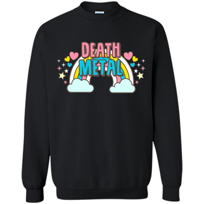 Death Metal Rainbow Cute T-Shirt Black