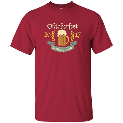 Oktoberfest Drinking Team 2017 T-shirt Cardinal