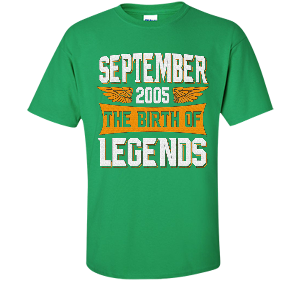 September 2005 The Birth Of Legends - Birthday T-Shirt t-shirt Irish Green
